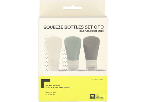  TNT Reisflesjes Siliconen 3 Stuks 60ml 