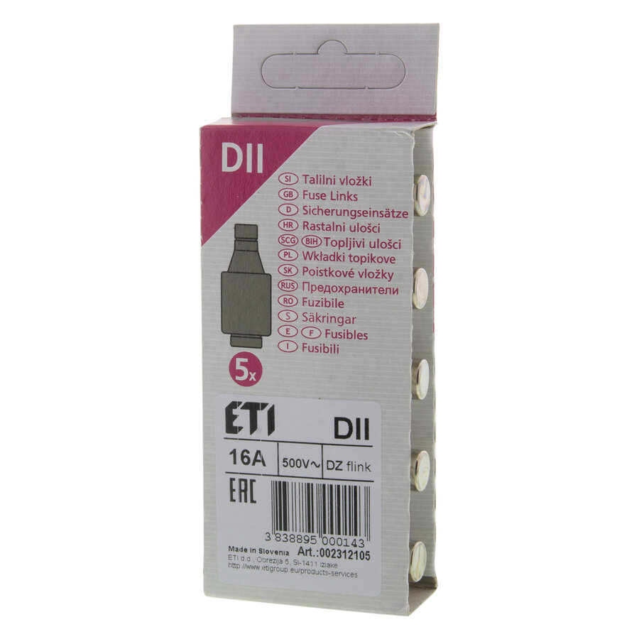 Zekering snel 16A grijs verpakt per 5 stuks-3