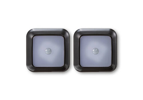  Q-Link Bewegingsmelder Draadloos | LED | Zwart | 2 stuks 
