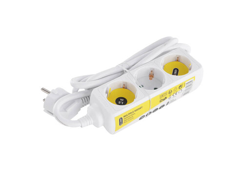  Q-Link 3V Stekkerdoos | 1,5M | Wit 