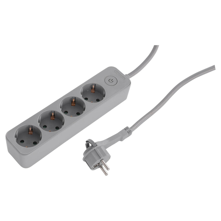 4V Tafelcontactdoos | 3M | Grijs | Schakelaar-2