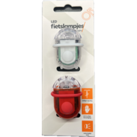 thumb-Fietslampje LED Helder Set 2 Stuks (incl. batterijen)-2
