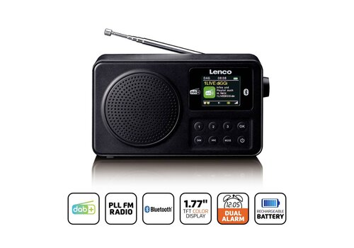 Lenco DAB+ / FM Radio met Bluetooth® -Zwart 
