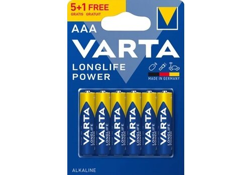  Varta 4903 AAA Longlife Power Alkaline blister 5+1 