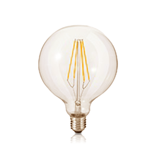  GHM LED FILAMENT E27 GLOBE 125 DIMBAAR 4W - 2100K - Warm White 