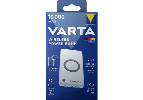  Varta Draadloze Powerbank 10000 