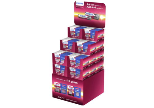Philips  Display Power Alkaline 4+4 176xAA & 112x AAA   Philips  Display Power Alkaline 4+4 176xAA & 112x AAA