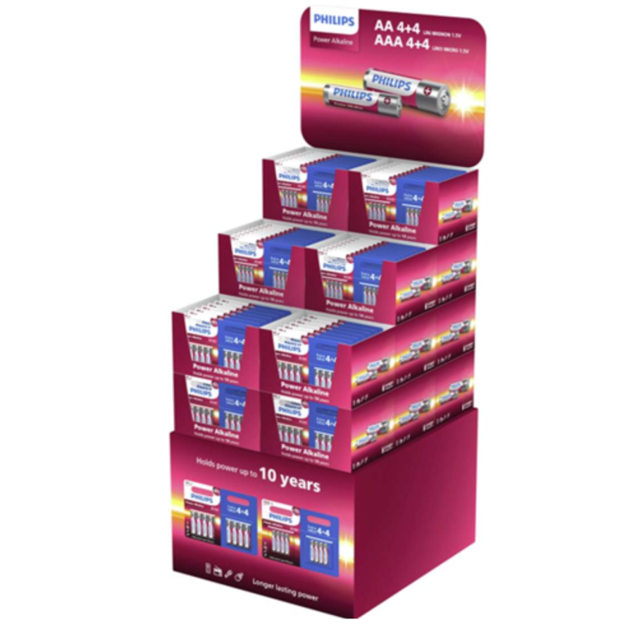 Display Power Alkaline 4+4 176xAA & 112x AAA-1
