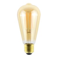 thumb-Sunset Vintage Filament ST64 E27 3,4W 470LM Amber Dimbaar-2
