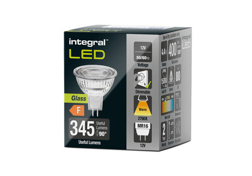  Integral MR16 4,4W 400LM 2700K Dimbaar 