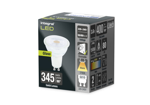  Integral GU10 3,6W 400LM 2700K Dimbaar 
