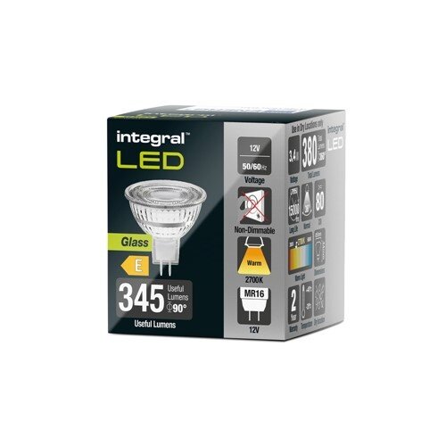  Integral MR16 3,4W 380LM 2700K Niet Dimbaar 
