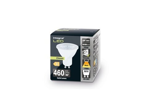  Integral GU10 4,9W 520LM 2700K Dimbaar 