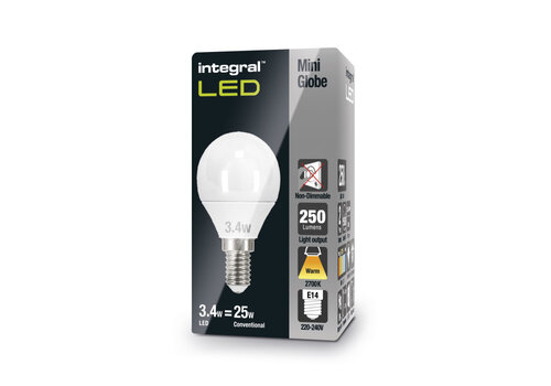  Integral Kogel Mat E14 2,2W 250LM Niet Dimbaar 