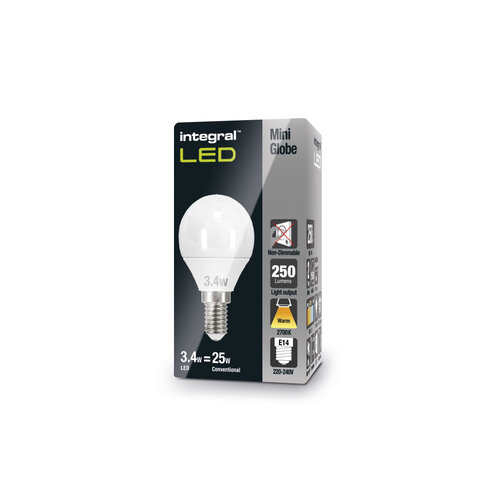  Integral Kogel Mat E14 2,2W 250LM Niet Dimbaar 