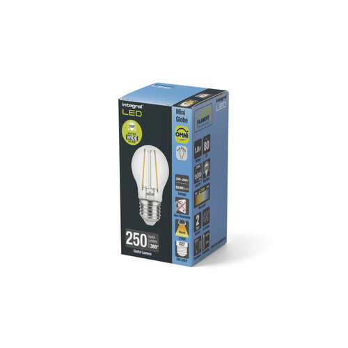  Integral Kogel Filament E27 1,8W 250LM Niet Dimbaar 