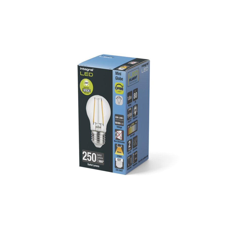 Kogel Filament E27 1,8W 250LM Niet Dimbaar-1