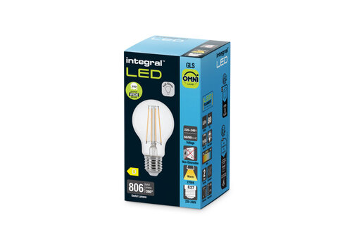  Integral Normaal Filament E27 5,9W 806LM Niet Dimbaar 