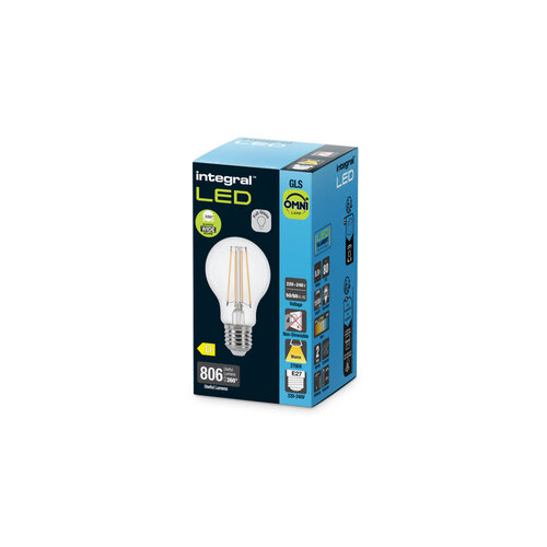  Integral Normaal Filament E27 5,9W 806LM Niet Dimbaar 