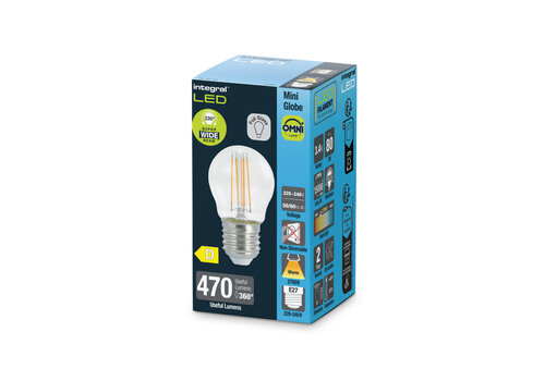  Integral Kogel Filament E27 3,4W 470LM Niet Dimbaar 
