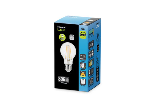  Integral Normaal Filament E27 5,9W 806LM Dimbaar 
