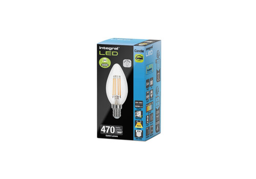  Integral Kaars Filament E14 3,4W 470LM Dimbaar 