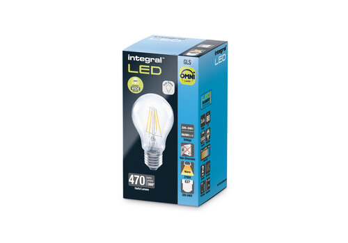  Integral Normaal Filament E27 3,4W 470LM Niet Dimbaar 