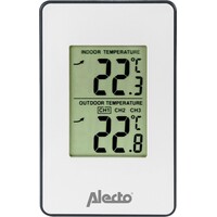 thumb-WS-1050 Weerstation met draadloze buitensensor, wit-2