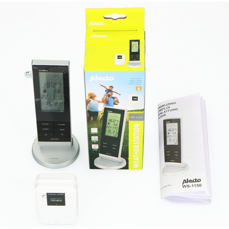 WS-1150 Weerstation met draadloze buitensensor, zwart/zilver-8