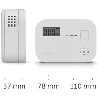 thumb-COA3920 Koolmonoxidemelder met 10 jaar sensor en display-4
