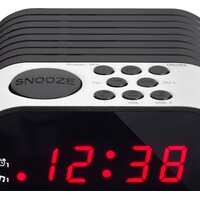 thumb-CR-07 White FM Wekkerradio met slaaptimer en dubbele alarm functie - Wit-5