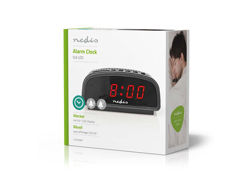  Nedis CLDK008BK Digitale Bureau-Wekker 