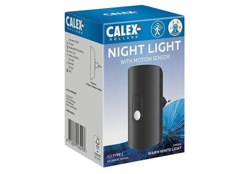  Calex Plug-in Nachtlampje PIR Bewegingssensor omhoog/omlaag 