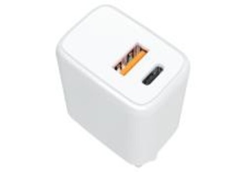  Calex Euro stekker USB Adapter 1USB A 1 USB C 