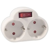 Tweeweg-stekker RA met Schakelaar