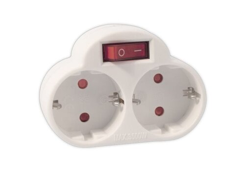  Calex Tweeweg-stekker RA met Schakelaar 