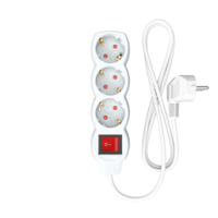 thumb-Tafelcontactdoos 3 Voudig met Schakelaar Wit-2