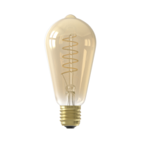thumb-Rustiek ST64 Goud Flex Filament 220-240V 5.5W 470lm 2100K E27 Dimbaar met LED dimmer-3