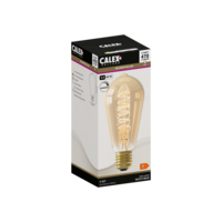 thumb-Rustiek ST64 Goud Flex Filament 220-240V 5.5W 470lm 2100K E27 Dimbaar met LED dimmer-1