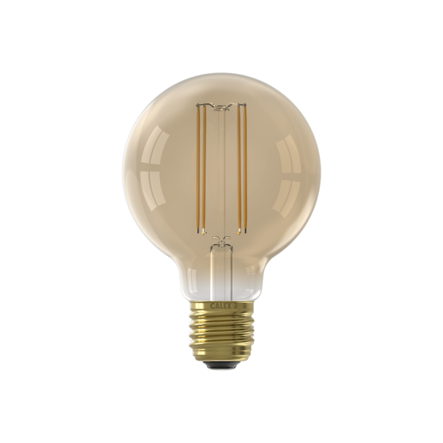 Globe G80 Goud Flex Filament 220-240V 3.5W 250lm 2100K E27 Dimbaar-3