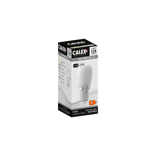  Calex Buis T26x58 Softline Straight filament 220-240V 1.5W 136lm 2700K E14 niet dimbaar 