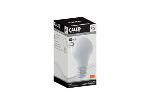  Calex Standaard A60 Softline Straight filament 220-240V 4.5W 470lm 2700K E27 Dimbaar met LED dimmer 