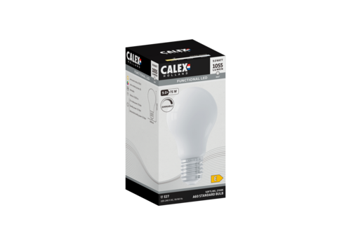  Calex Standaard A60 Softline Straight filament 220-240V 9W 1055lm 2700K E27 Dimbaar met LED dimmer 