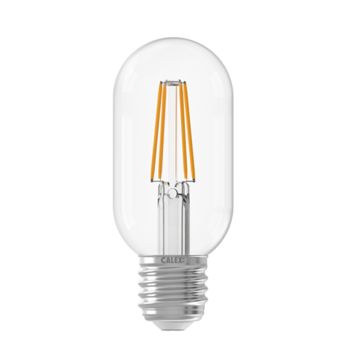  Calex Buis T45 Helder Straight filament E27 4.5W 470LM 2700K 220-240V Dimbaar 