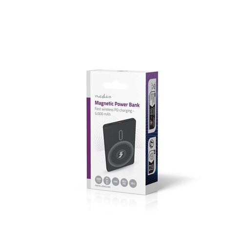  Nedis Powerbank 5000 mAh Draadloos Opladen 