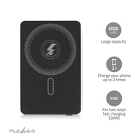 thumb-Powerbank 5000 mAh Draadloos Opladen-3
