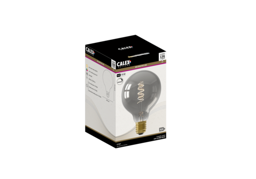  Calex Globe G95 Titanium Flex Filament 220-240V 4W 136lm 1800K E27 Dimbaar met LED dimmer 