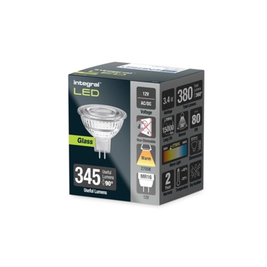 MR16 3,4W 380LM 2700K Niet Dimbaar-1