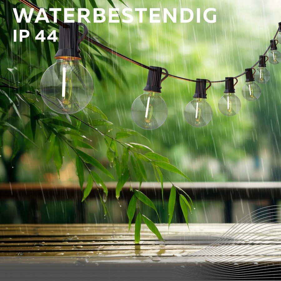 Outdoor Party String 30M E12 0.2W 39LM 2700K 230V-12V1A Adapter en RF Remote Zwart-3