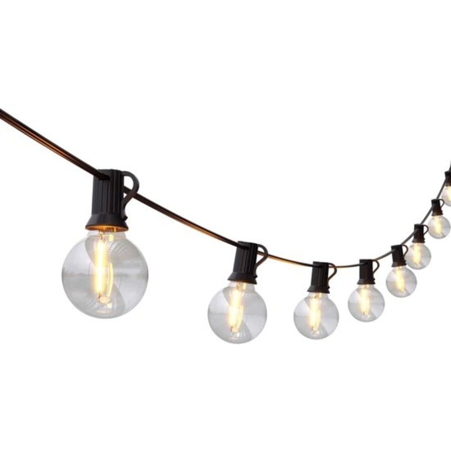 Outdoor Party Lights 45M E12 0.2W 35LM 2700K 230V-12V1A Adapter and Remote Black-3